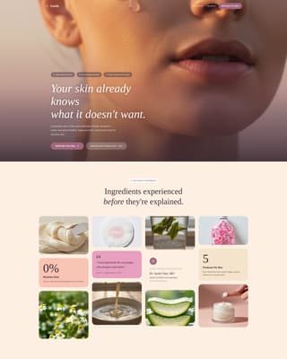 Sensitive Skin Beauty Reviews Website Template
