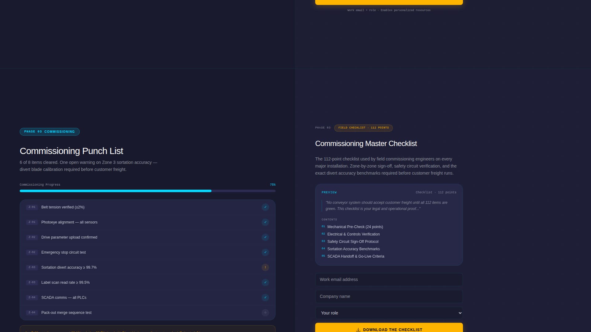 Conveyorcommand - Highperformance Materialhandling Landing Page Template