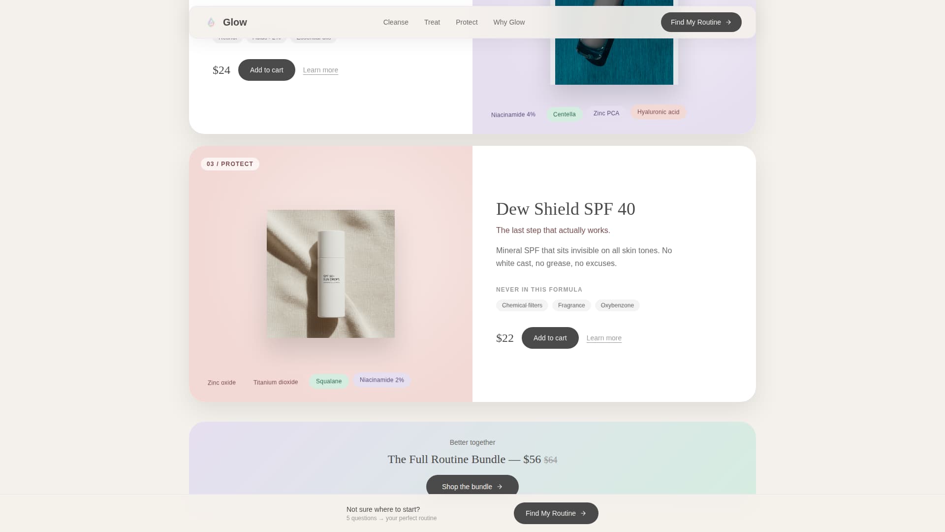Glow - Radiant Teen Landing Page Template