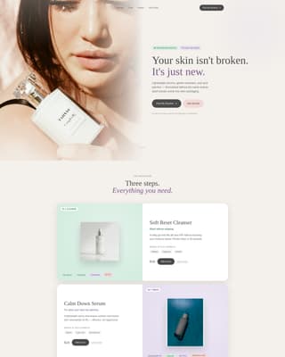 Glow - Radiant Teen Landing Page Template