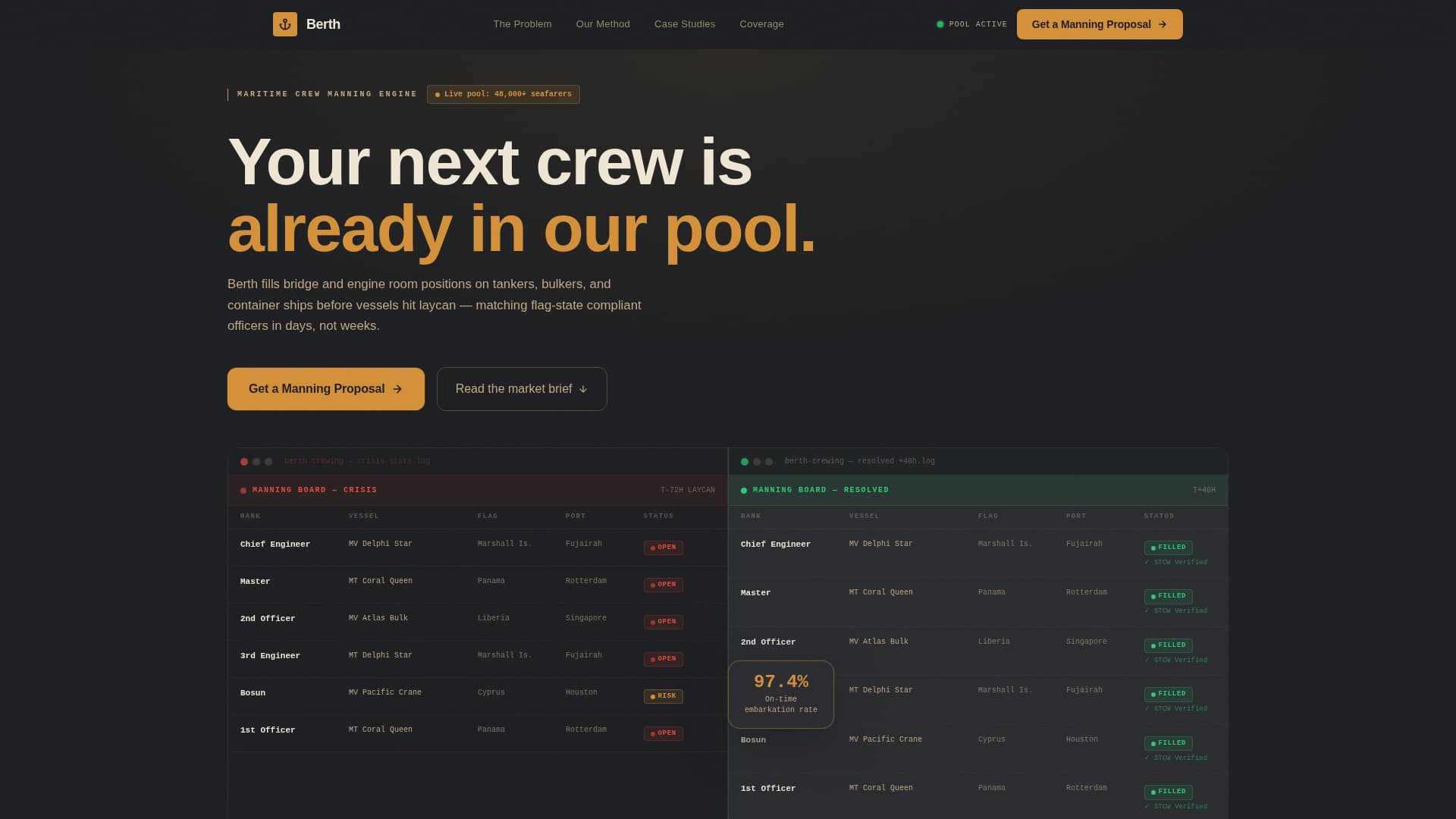 Maritime Crew Manning Agency Website Template