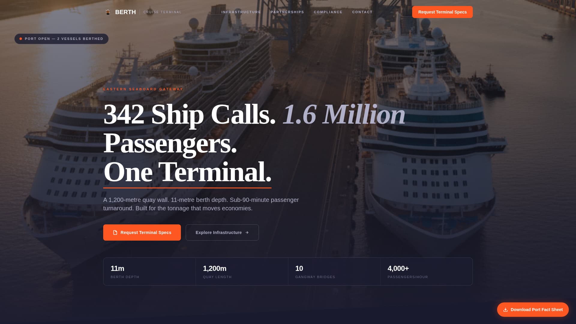 Specialist Port & Harbor Professional Website Template