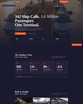 Specialist Port & Harbor Professional Website Template