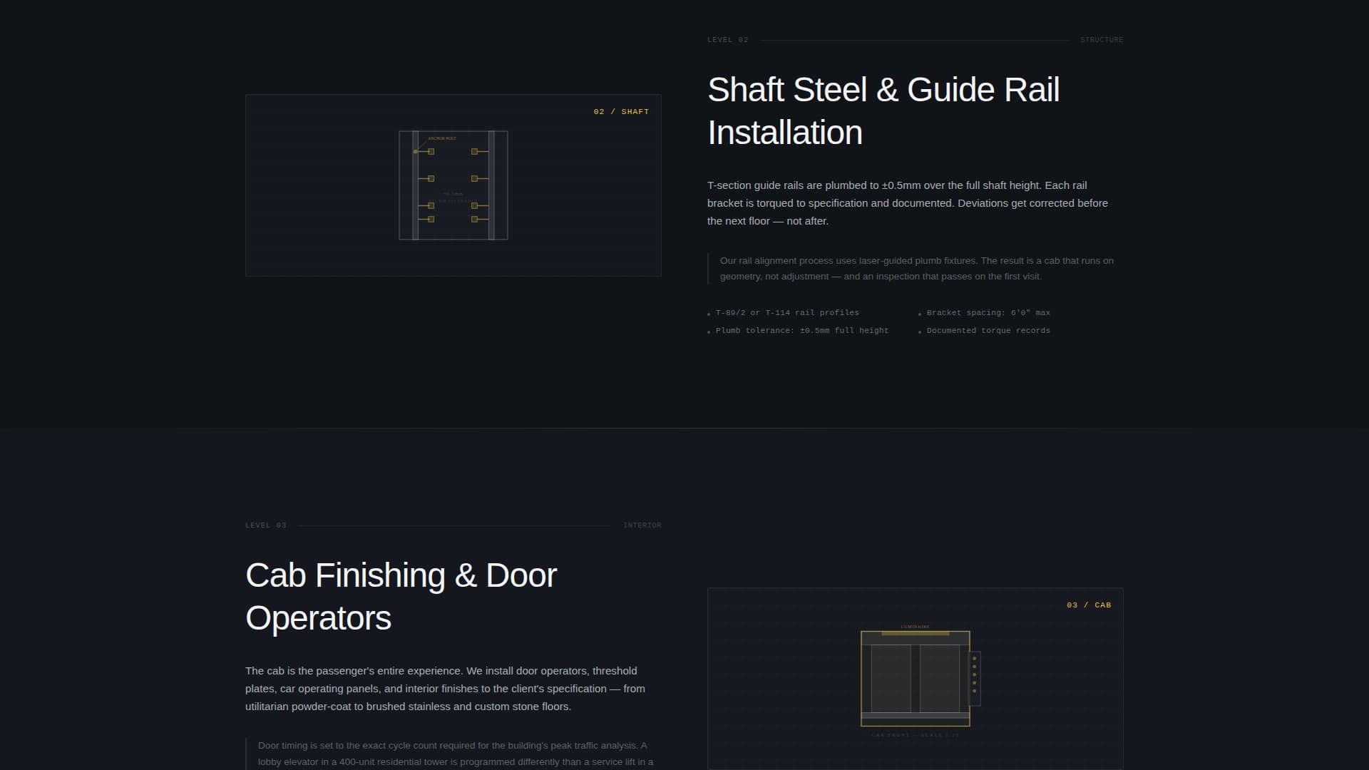 Advanced Specialty Construction Pricing & Packages Website Template