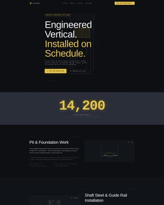 Advanced Specialty Construction Pricing & Packages Website Template