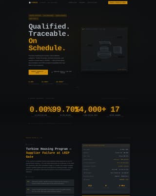 Forge — Elite Defense Contracting Landing Page Template