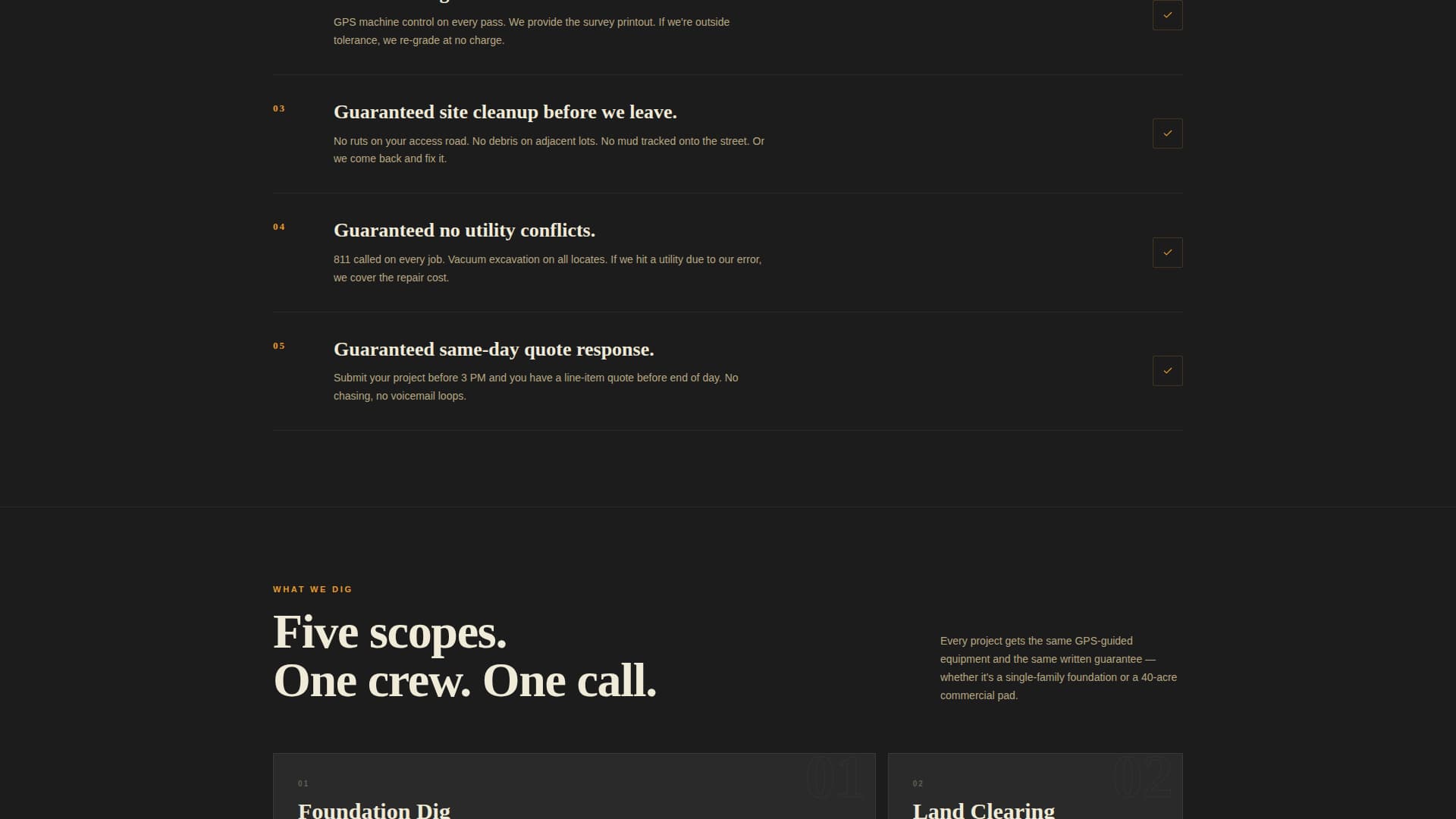 Advanced Demolition & Site Work Appointment Booking Website Template