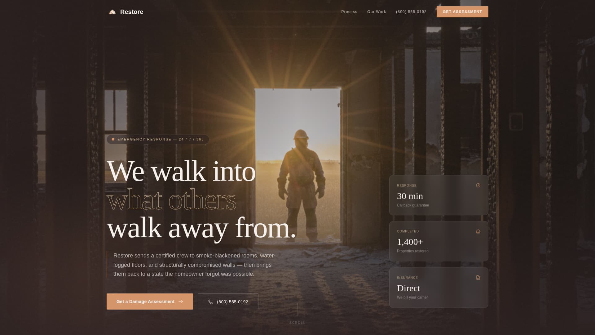 Specialist Restoration & Preservation Professional Website Template