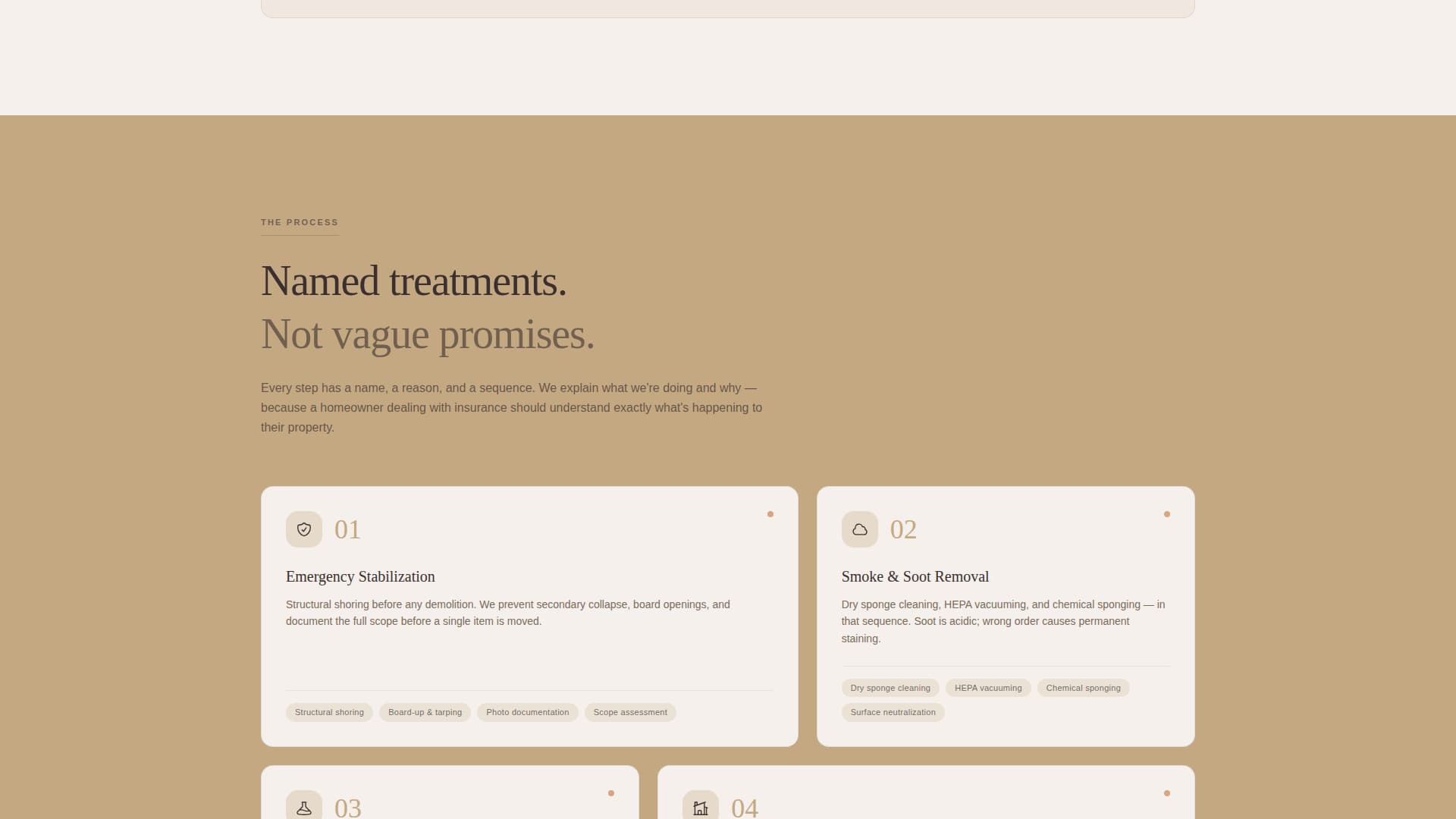 Specialist Restoration & Preservation Professional Website Template