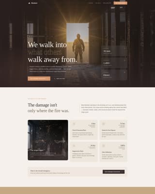 Specialist Restoration & Preservation Professional Website Template
