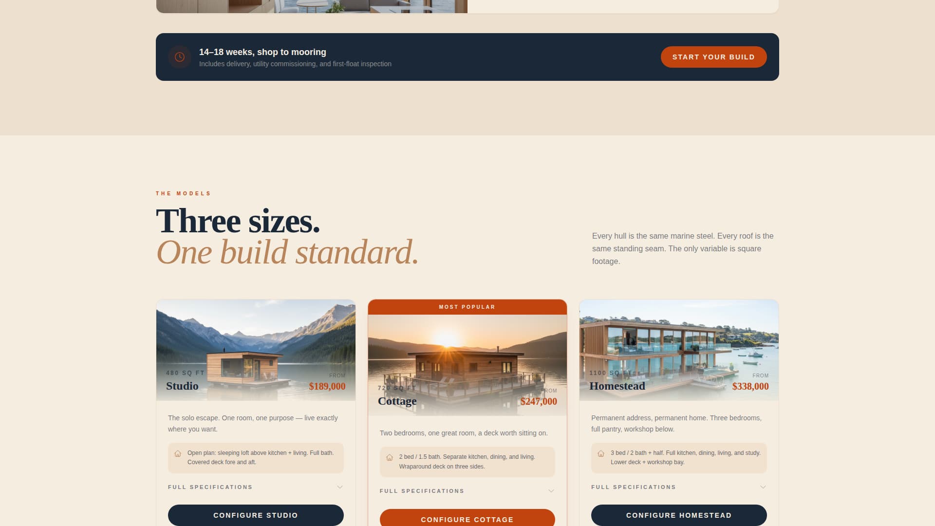 Specialist Specialty Construction Pricing & Packages Website Template
