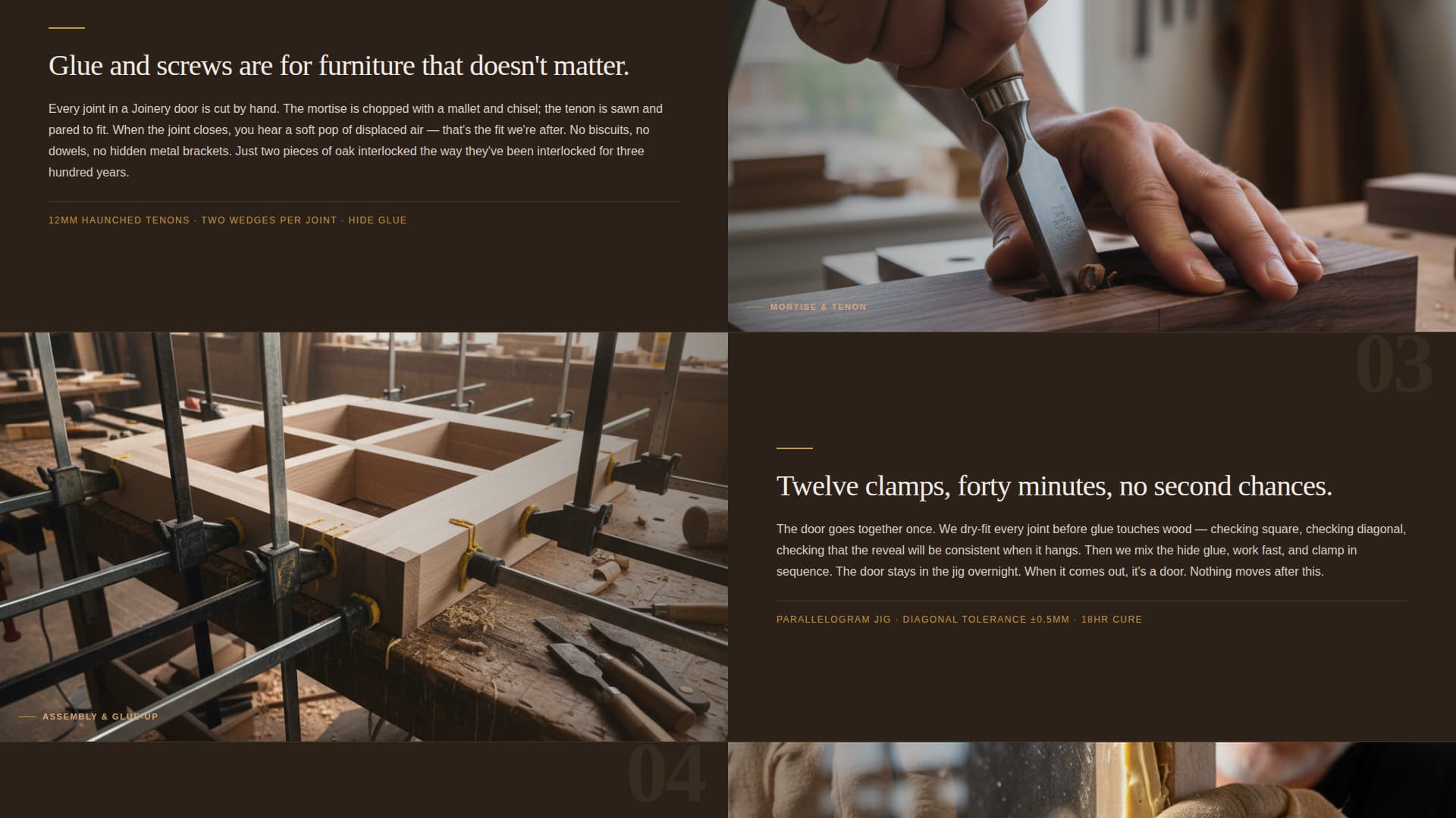 Joinery - Handcrafted Frenchdoor Landing Page Template