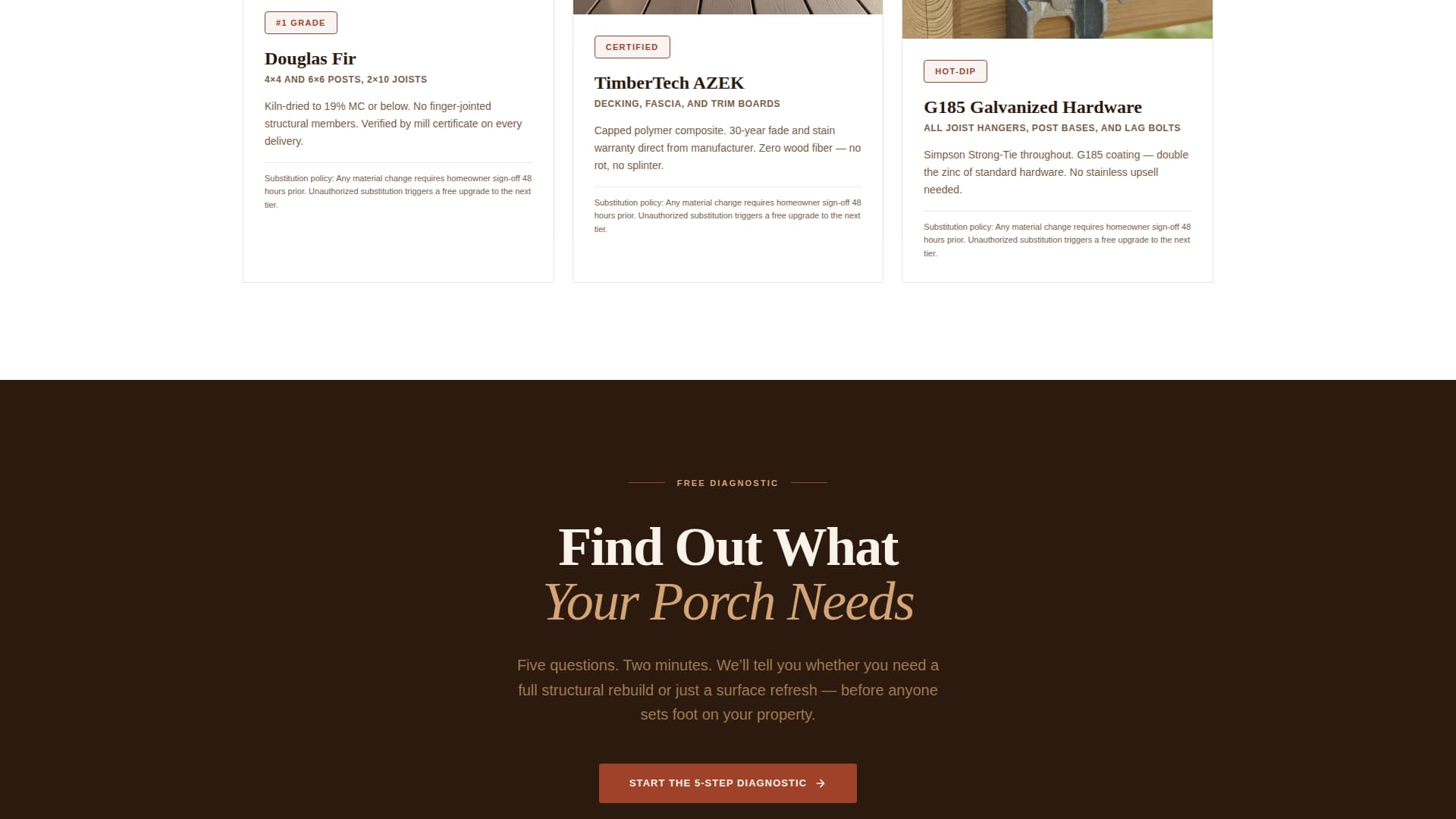 Porch - Guaranteed Renovation Landing Page Template