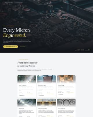 Plate — Industrial Plating Facility Landing Page Template