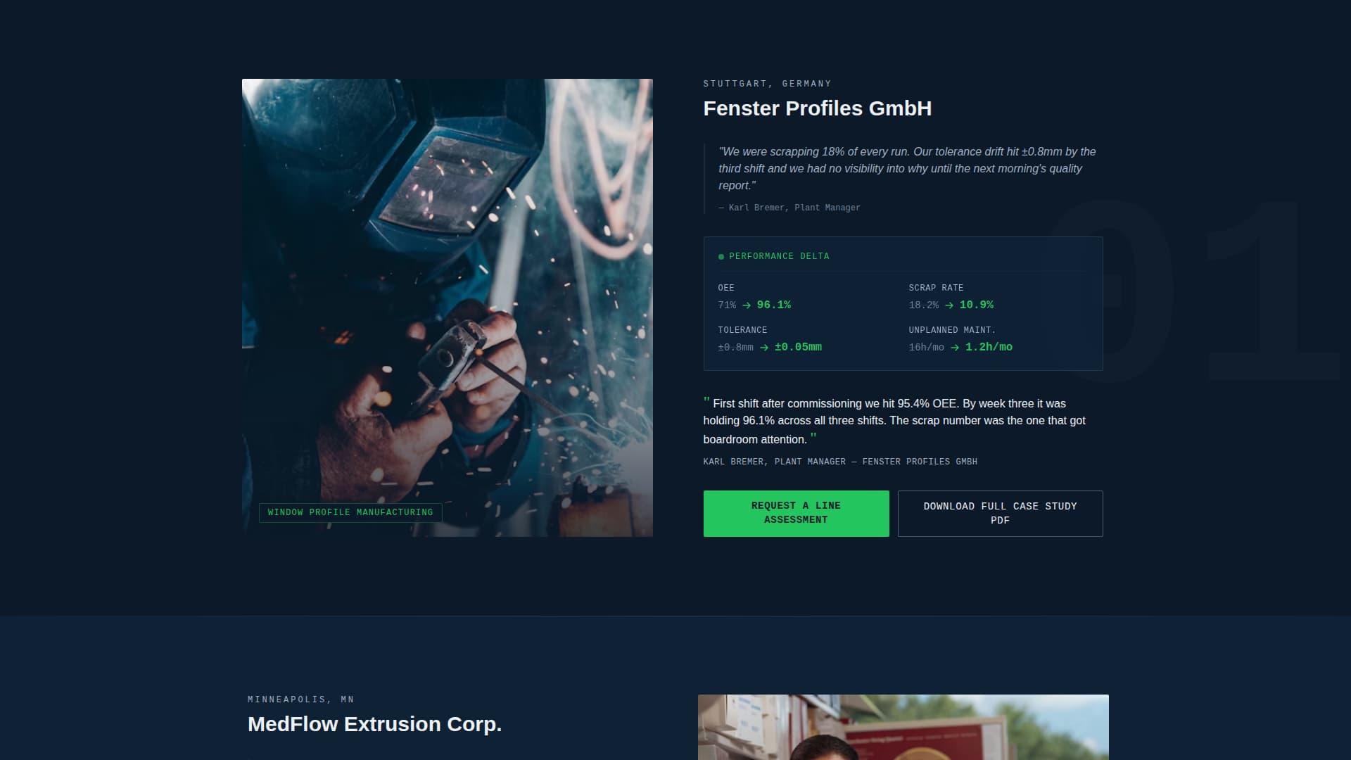 Certified Manufacturing Processes Professional Website Template