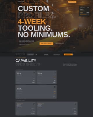 Local Manufacturing Processes Professional Website Template