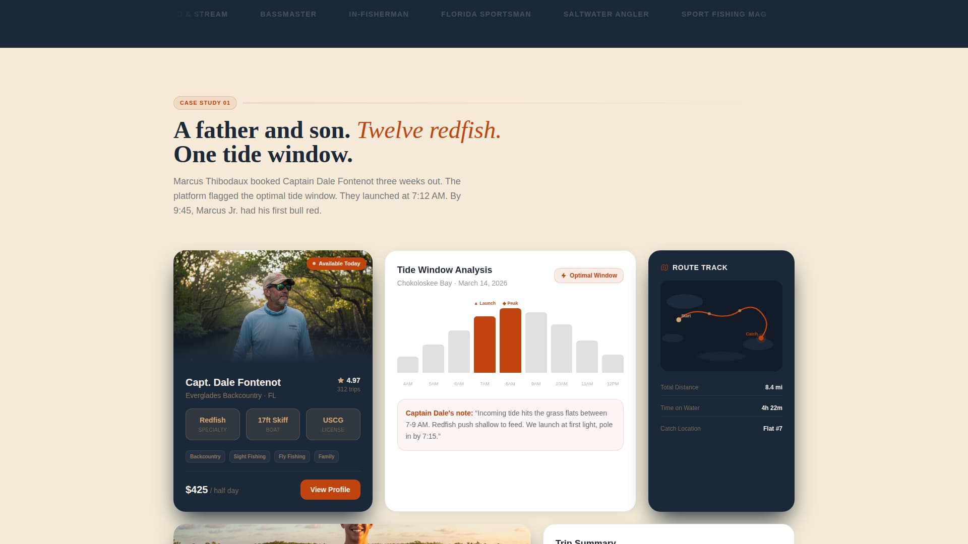 Fishing Charter Booking Website Template