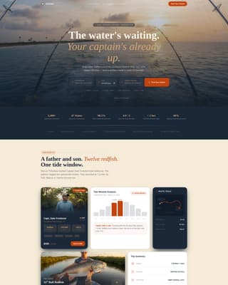 Fishing Charter Booking Website Template