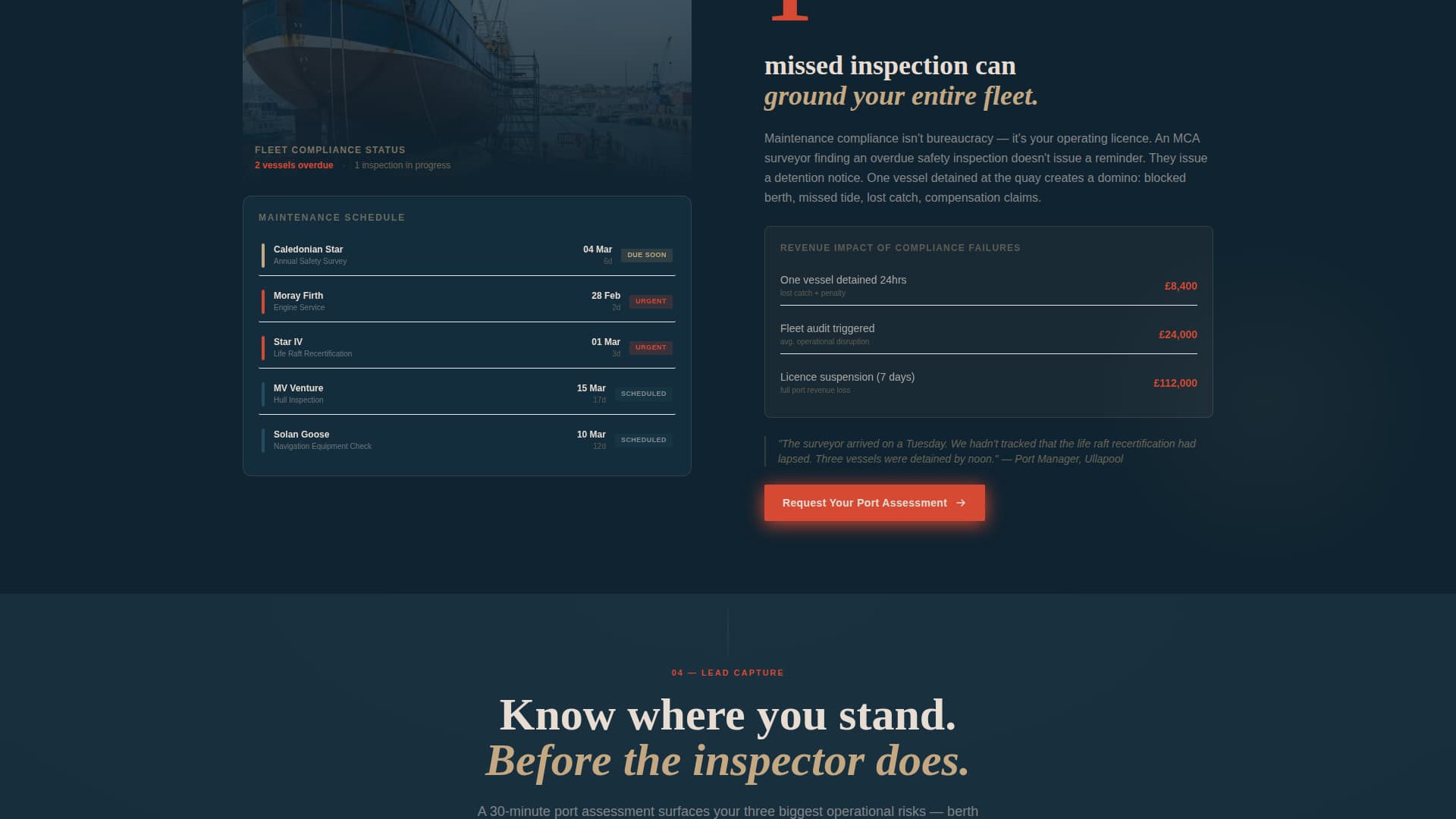 Port & Harbor Privacy Policy Website Template