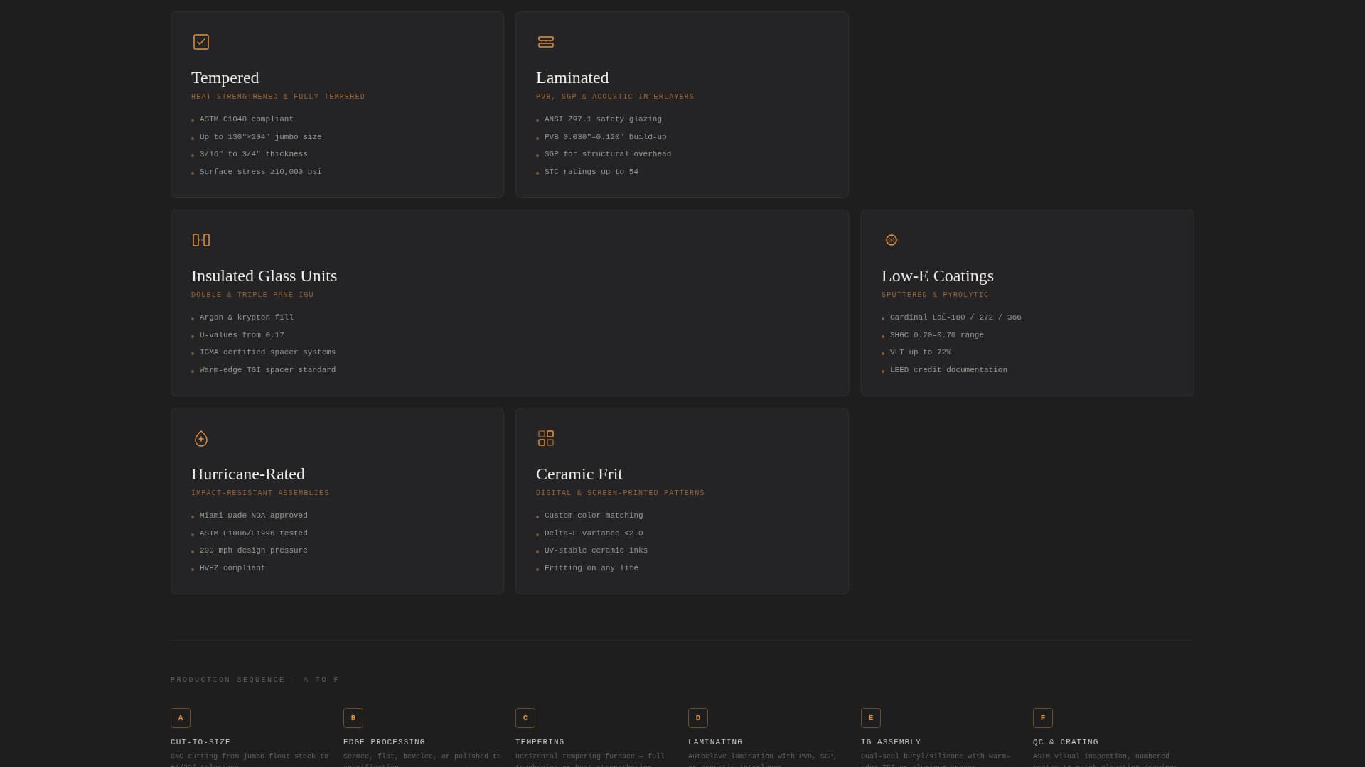 Ceramics & Glass Manufacturing Portfolio Website Template