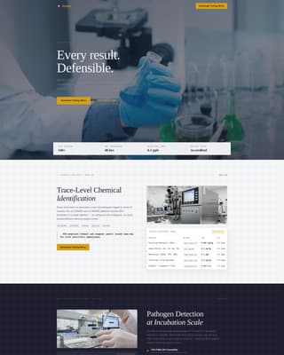 Food & Beverage Manufacturing Professional Website Template