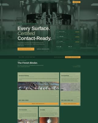 Anodize — Advanced Surface Finishing Landing Page Template