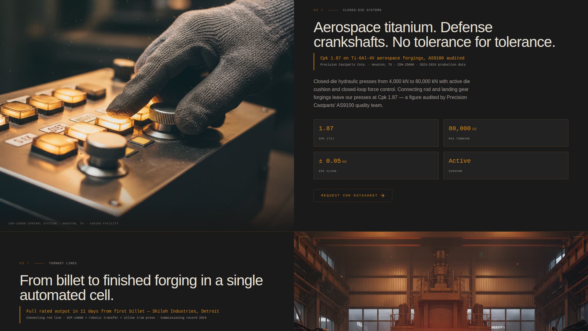 Premium Manufacturing Processes Professional Website Template
