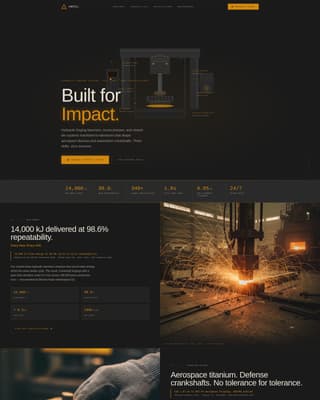 Premium Manufacturing Processes Professional Website Template