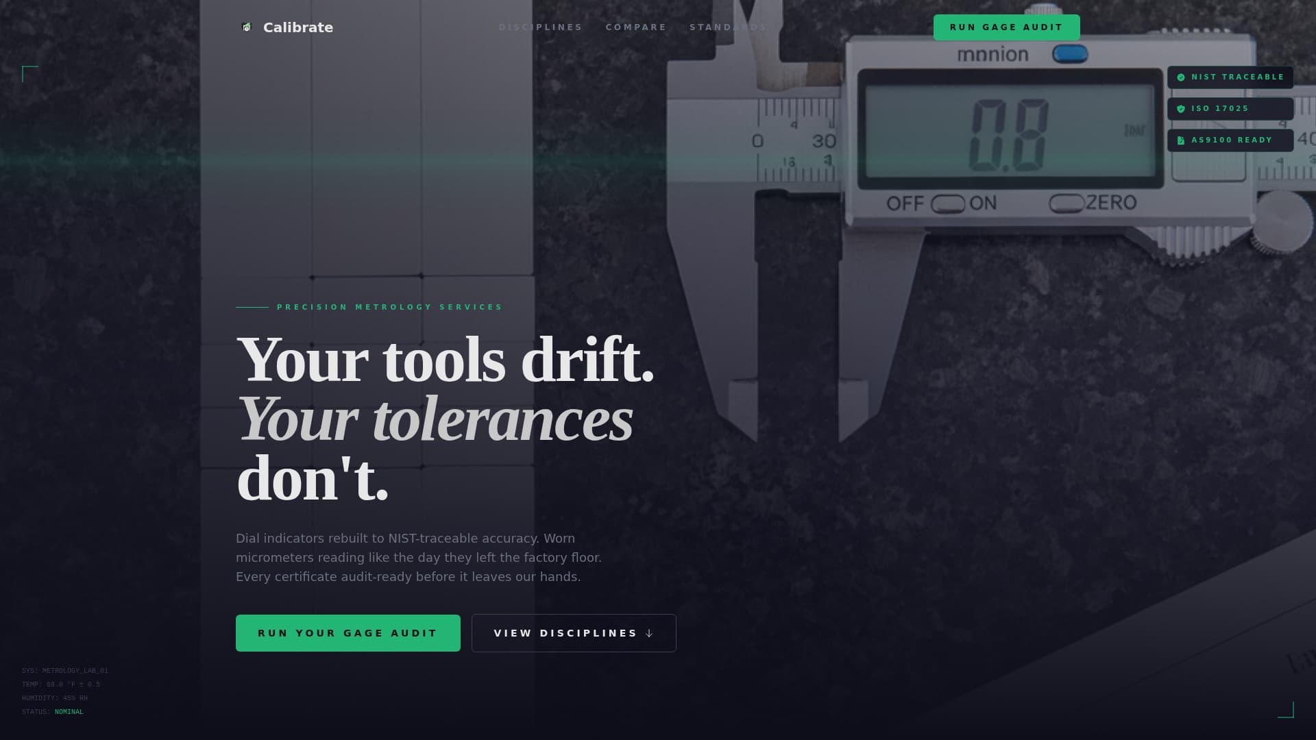 Tool & Die Making Site Maintenance Website Template