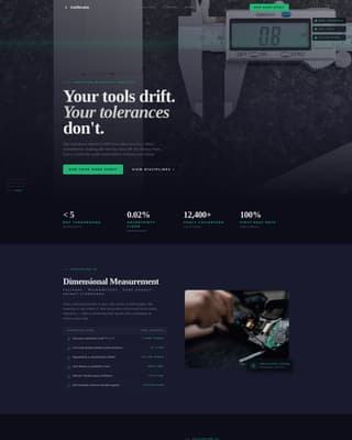 Tool & Die Making Site Maintenance Website Template