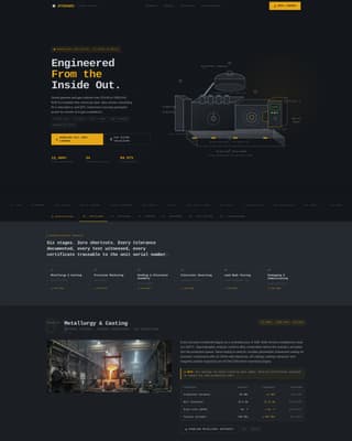 Component & Equipment Manufacturing Professional Website Template