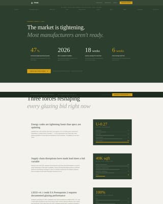 Pane - Precision Glazing Landing Page Template