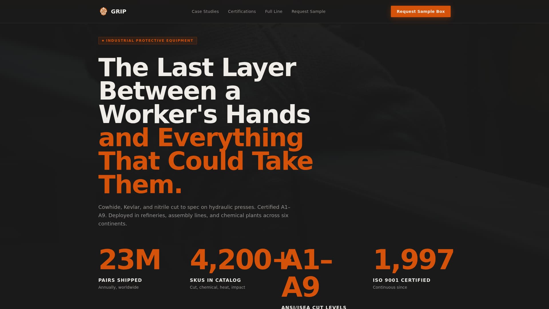 Safety & PPE Manufacturing Specialist Directory Website Template