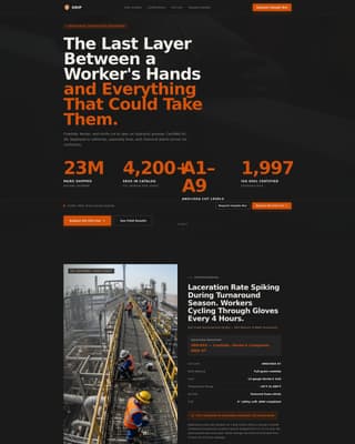 Safety & PPE Manufacturing Specialist Directory Website Template