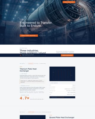 Component & Equipment Manufacturing Maintenance Website Template