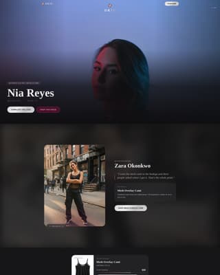 Drip - Immersive Y2k Landing Page Template