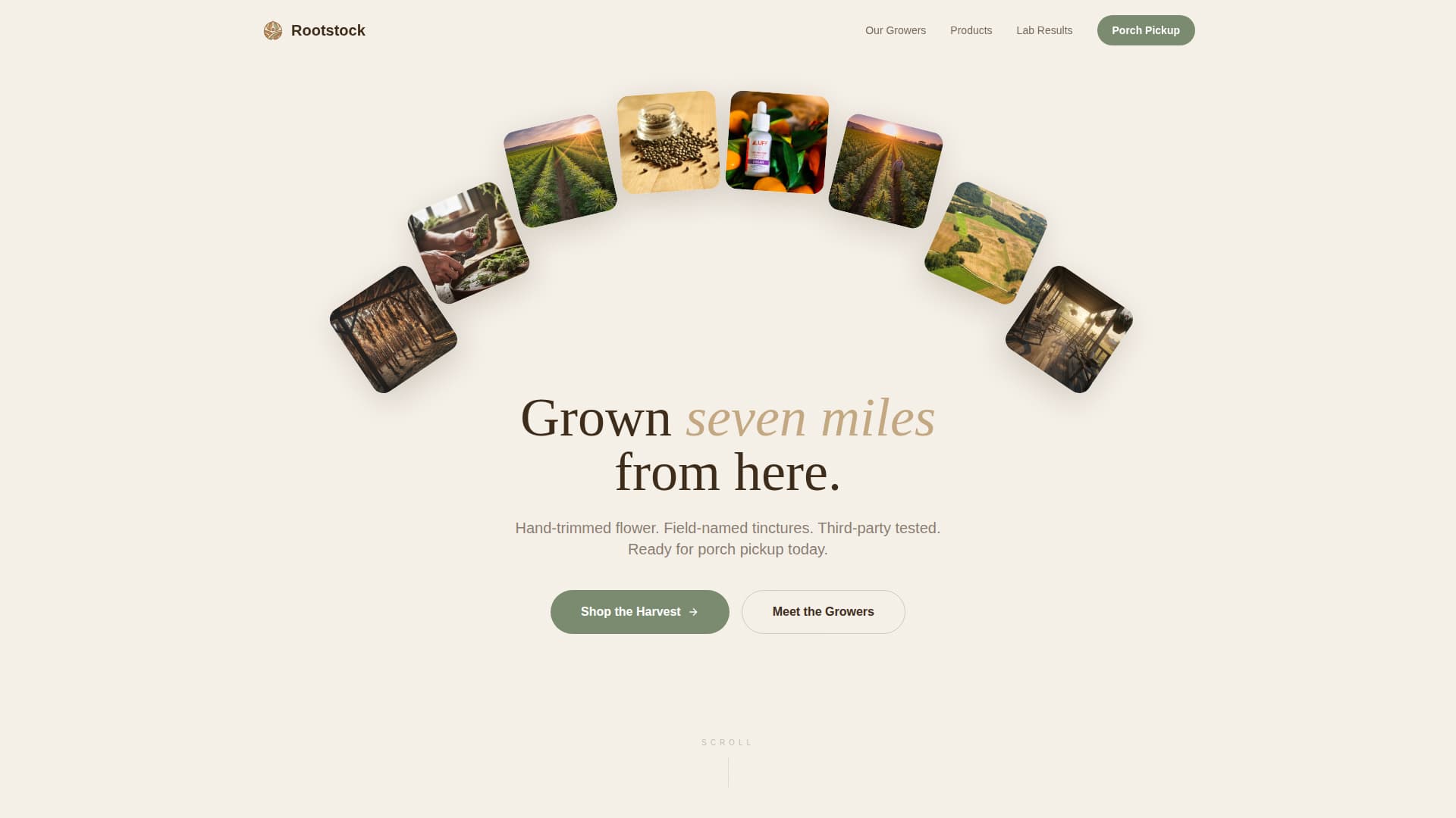Rootstock - Trusted Hempproducts Landing Page Template
