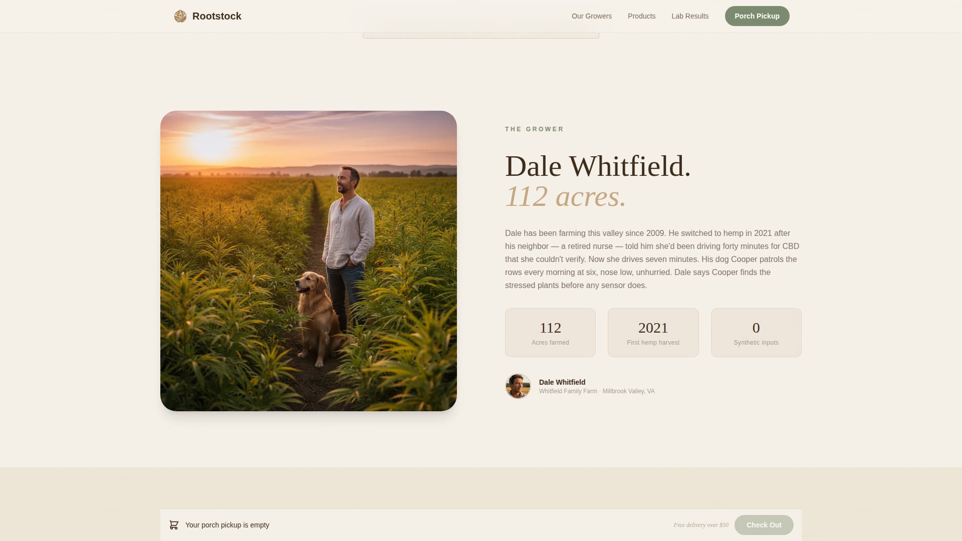 Rootstock - Trusted Hempproducts Landing Page Template