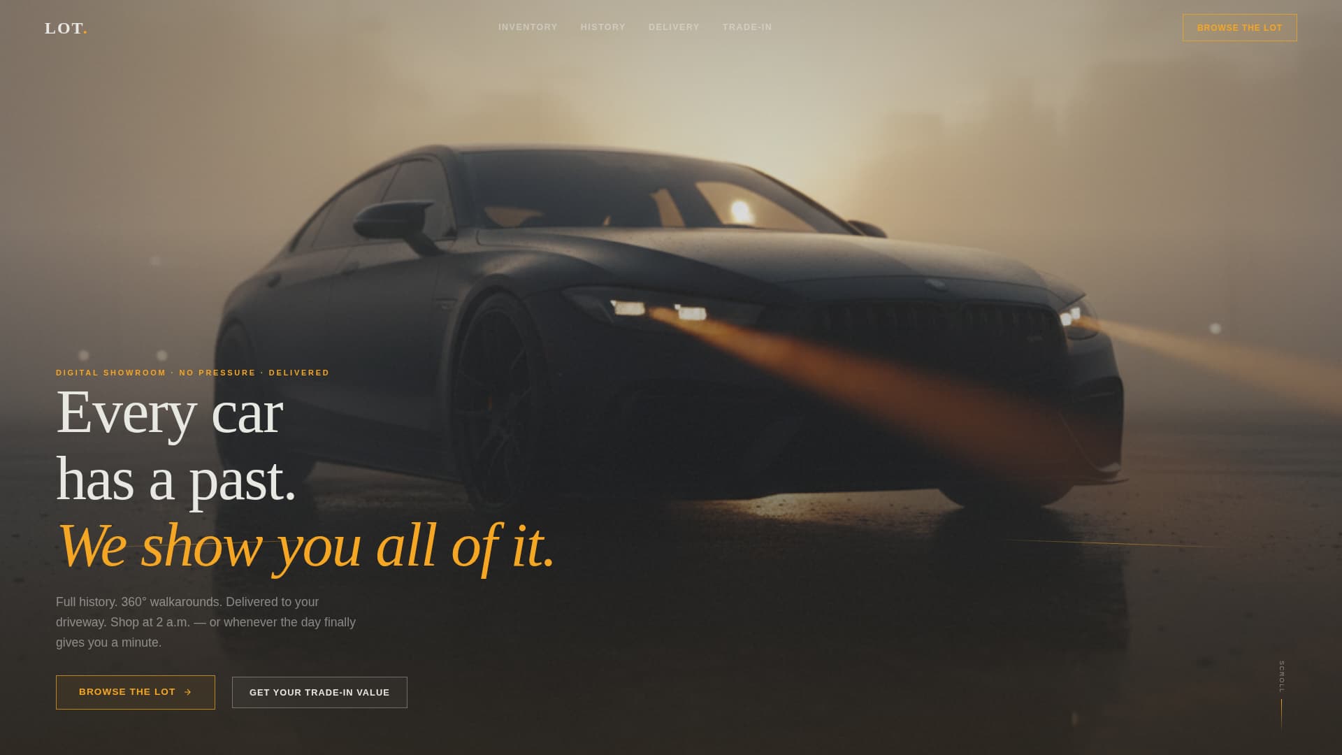 Lot - Industrial Onlinecarsales Landing Page Template