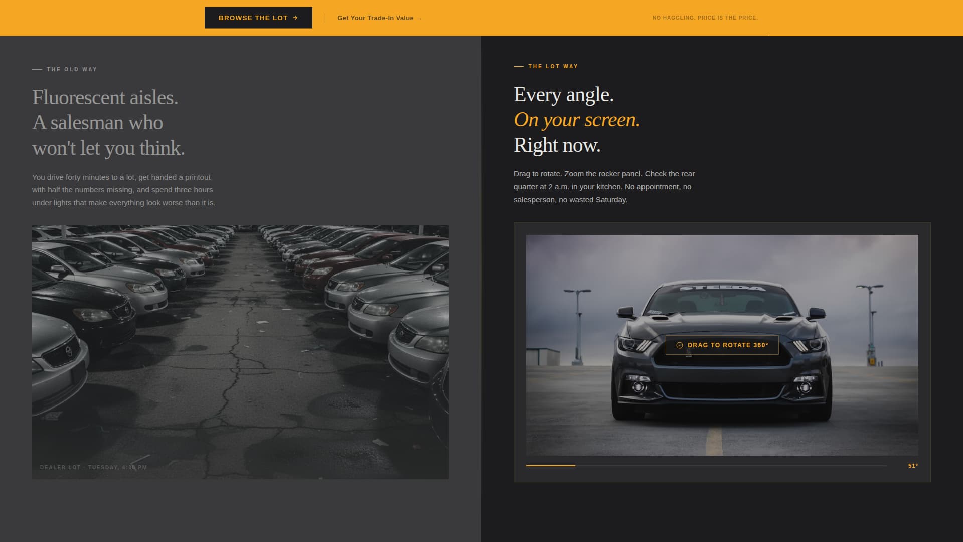 Lot - Industrial Onlinecarsales Landing Page Template