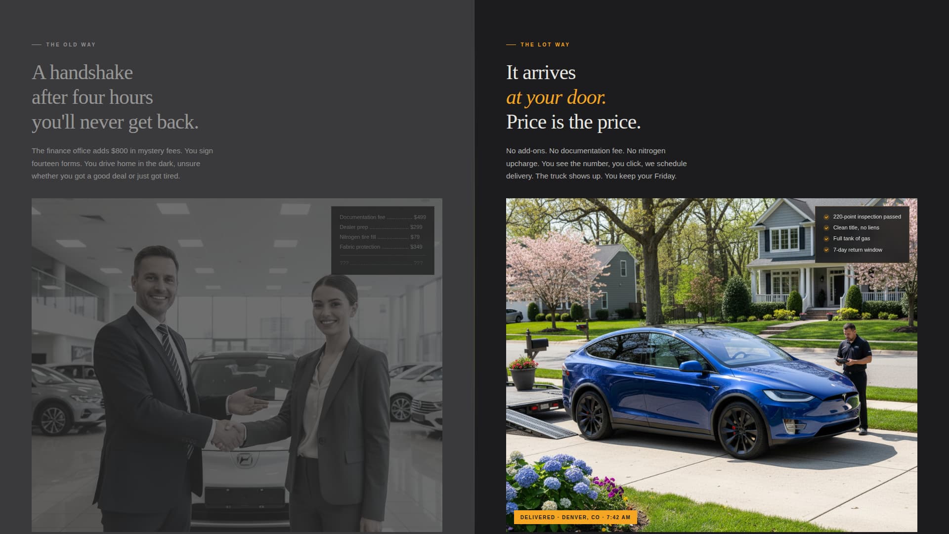 Lot - Industrial Onlinecarsales Landing Page Template