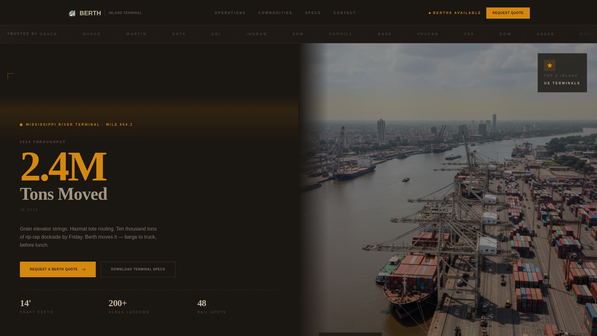 Port & Harbor Professional Website Template