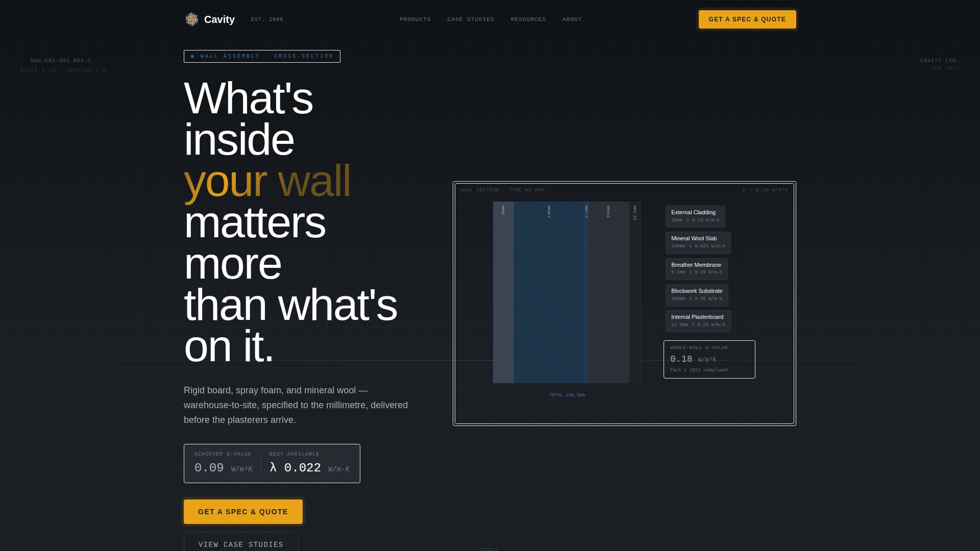 Construction Materials & Supply Portfolio Website Template