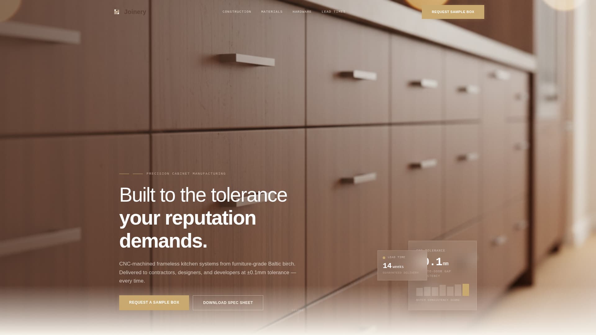 Wood & Furniture Manufacturing Professional Website Template