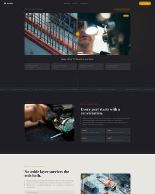 Marine Manufacturing Specialist Professional Website Template