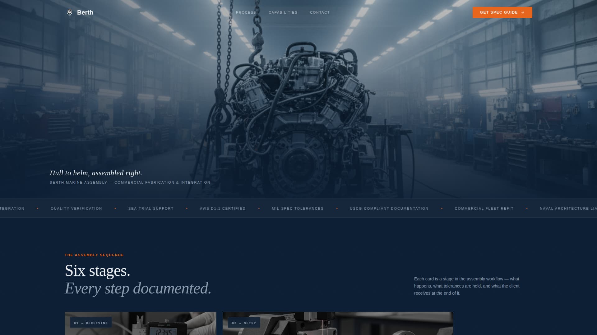 Marine Manufacturing Professional Website Template
