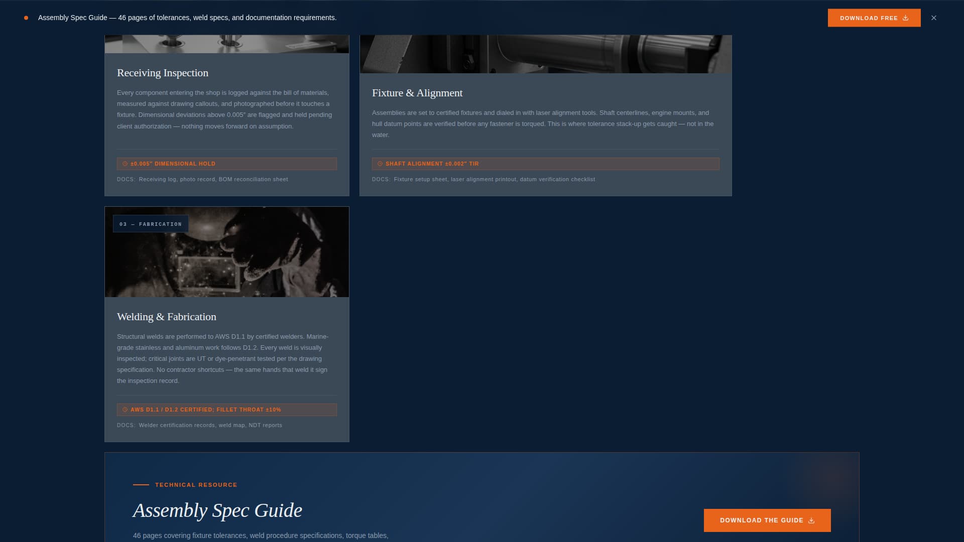 Marine Manufacturing Professional Website Template
