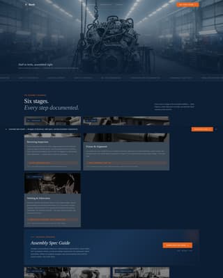 Marine Manufacturing Professional Website Template