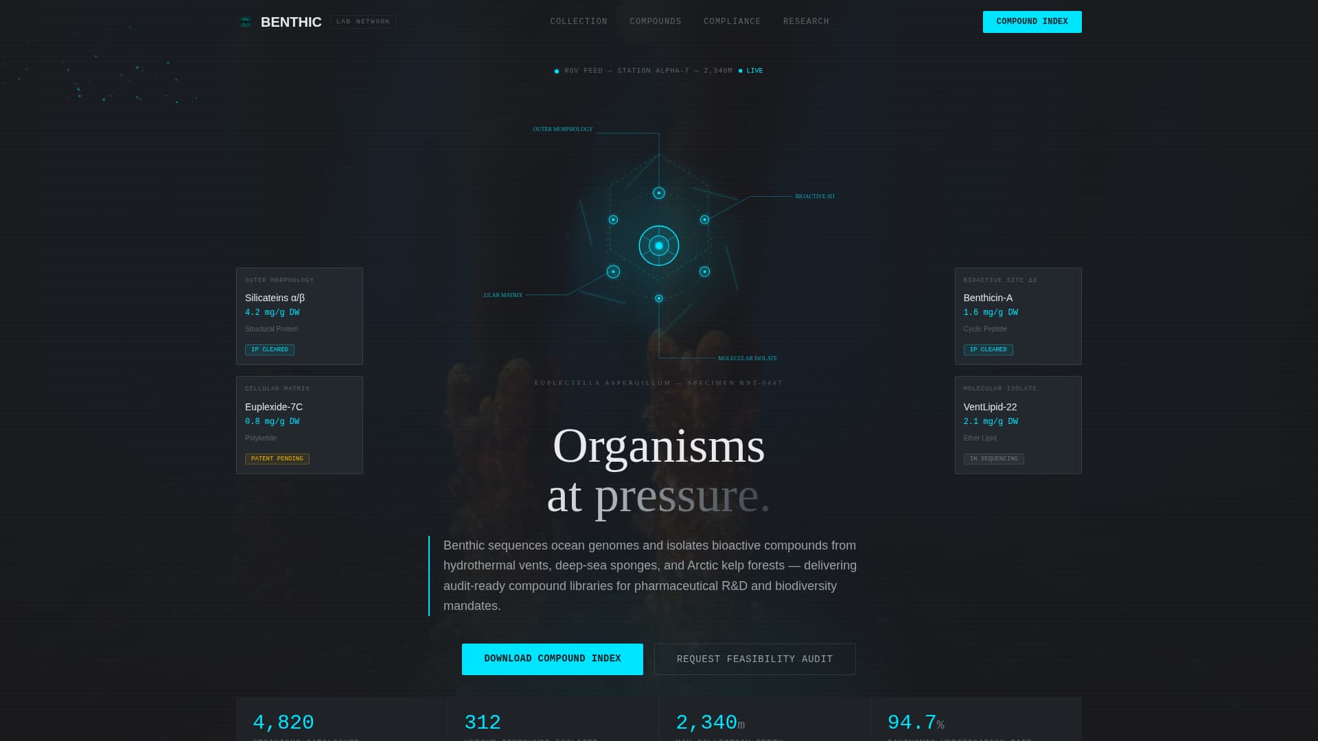 Marine Biotechnology Laboratory Website Template