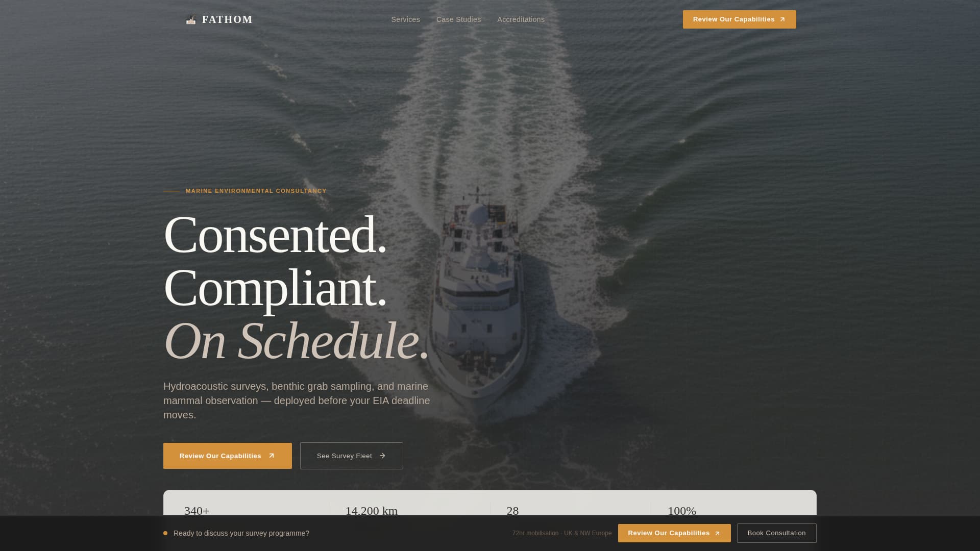 Marine Environmental Consulting Website Template